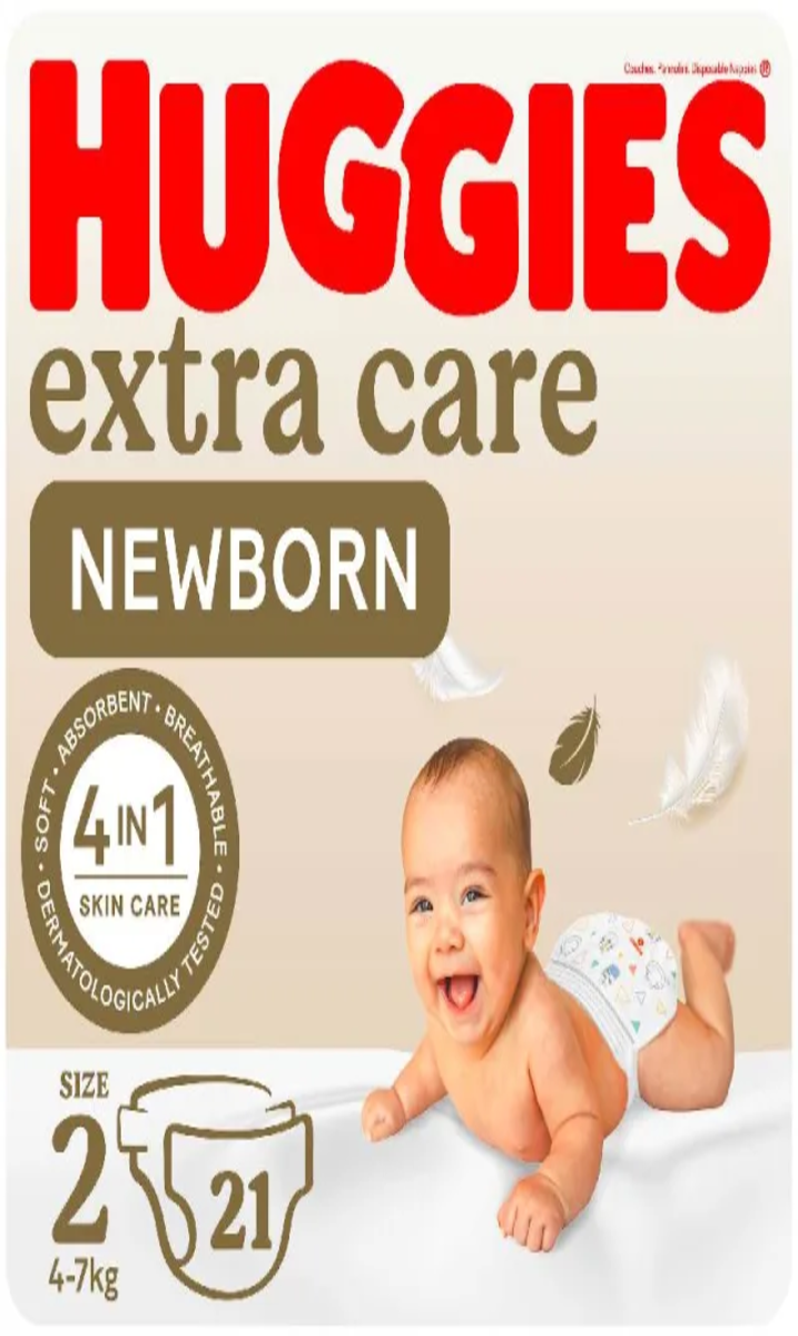 Huggies Couche Extra Care Nº2 21P