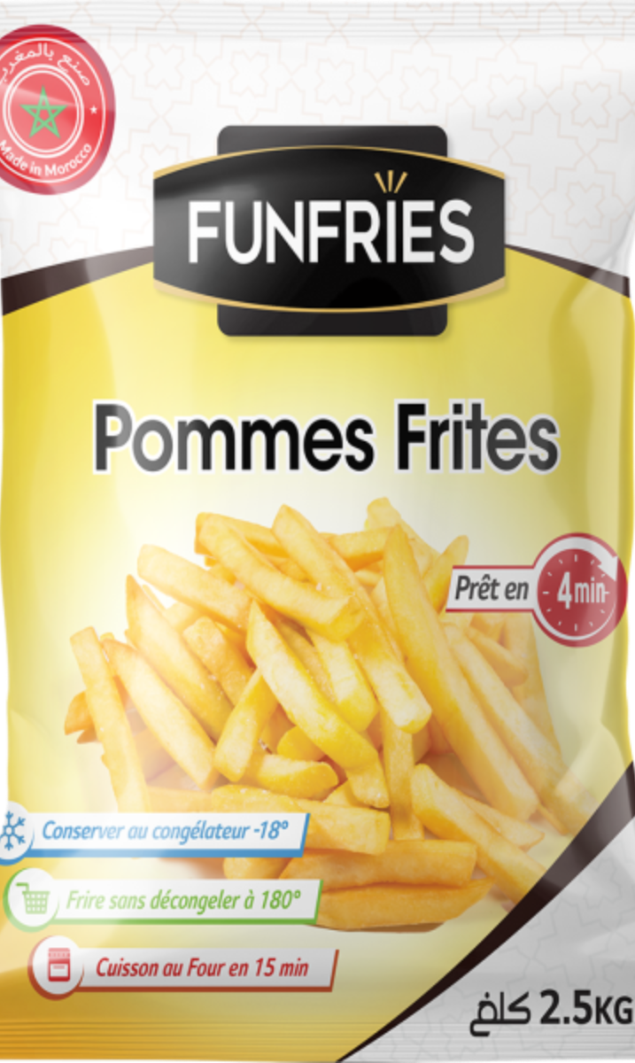 Funfries Frites Calibre 9/9 2.5Kg