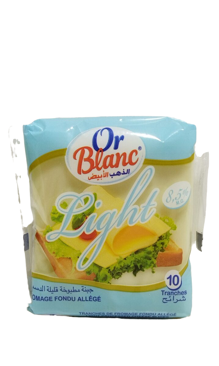 Or Blanc Fromage Tranche Light 10P