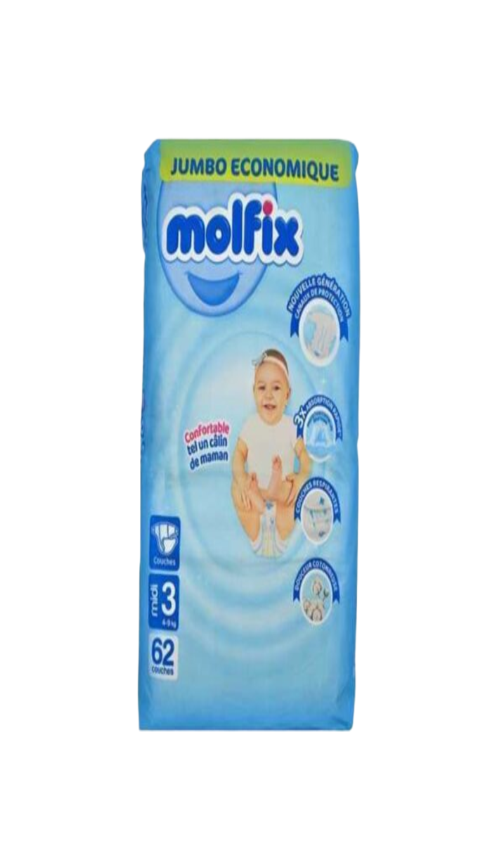 Molfix Couche Nº3 62P