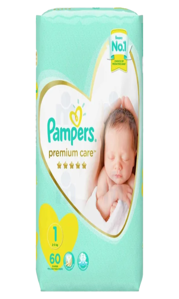 Pampers Couche Premuim Nº1 60P