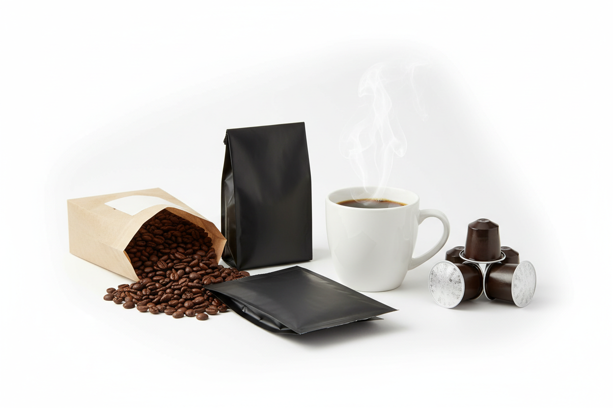 CAFÉ GRAINS, MOULU &  CAPSULES