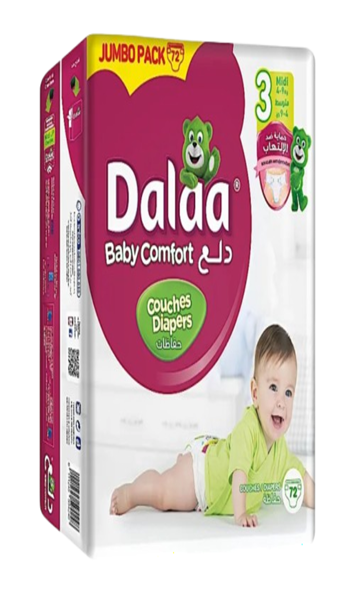Dalaa Couche Jumbo Nº3 72P