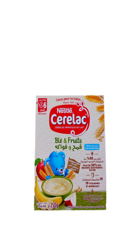 Nestle Cerelac Aux Ble & Fruits 250G