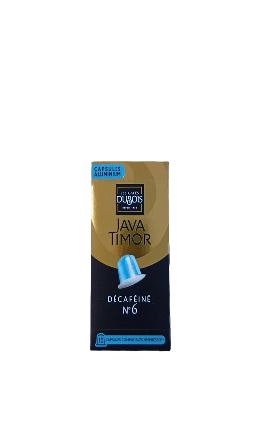 Dubois Java Décaféiné Nº6 10Capsules