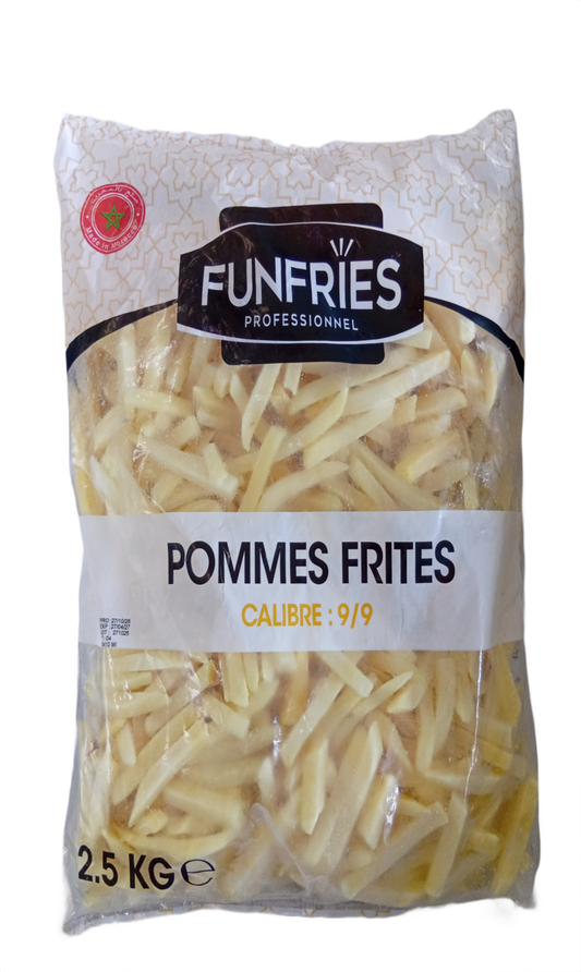 Funfries  Frites Calibre 9/9 2.5Kg
