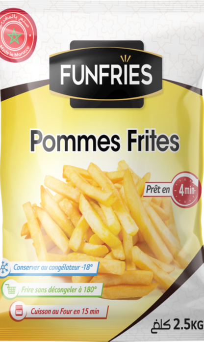 Funfries  Frites Calibre 9/9 2.5Kg