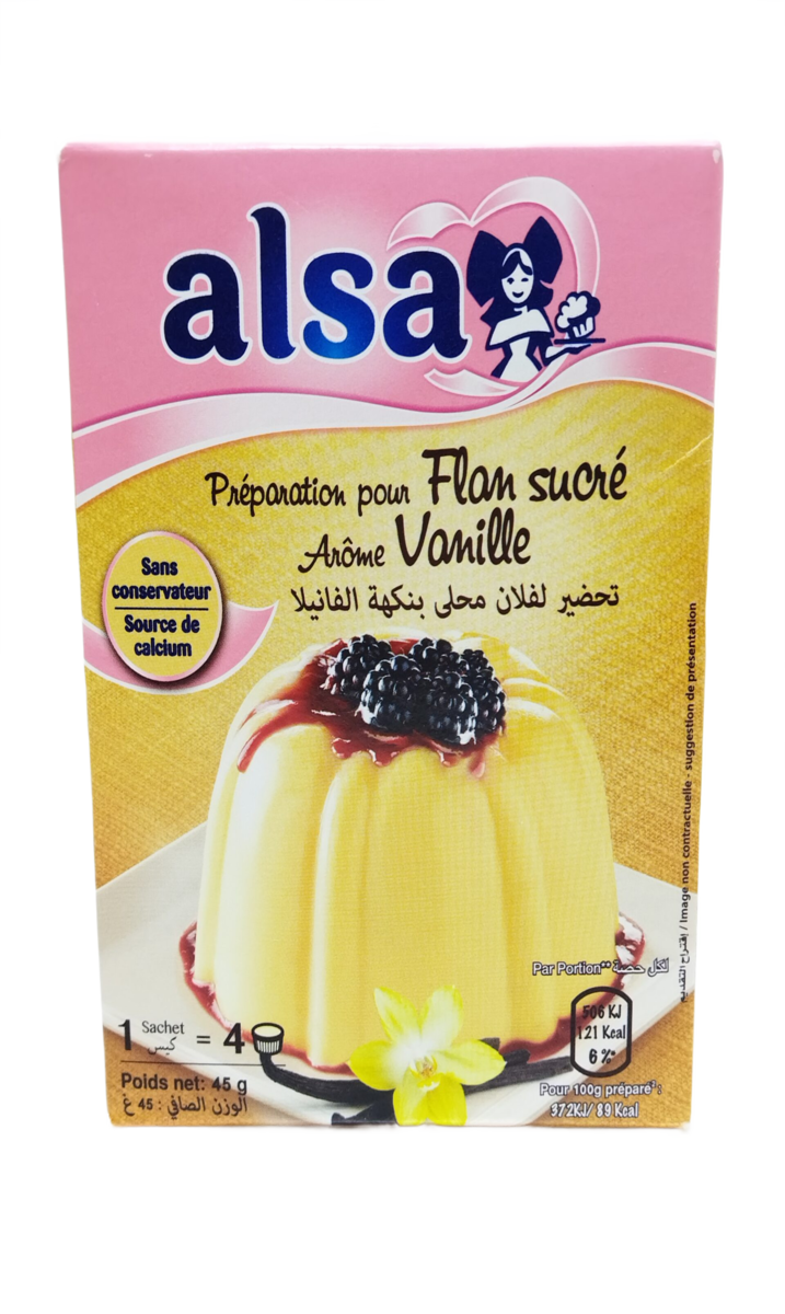 Alsa Flan Vanille 4x45G