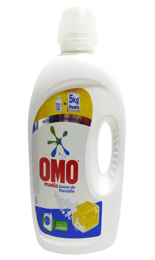Omo Matic Lessive Savon de Marseille 2,5L