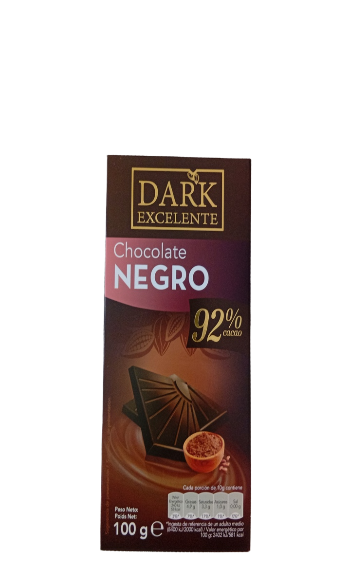 Dark Excelente Choco Negro 92% 100G