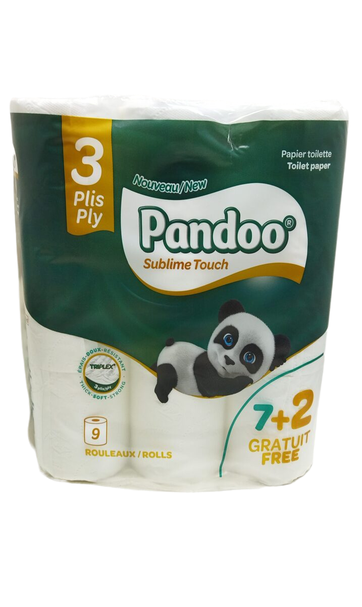 Pandoo Papier Toilette 7+2 Rouleaux