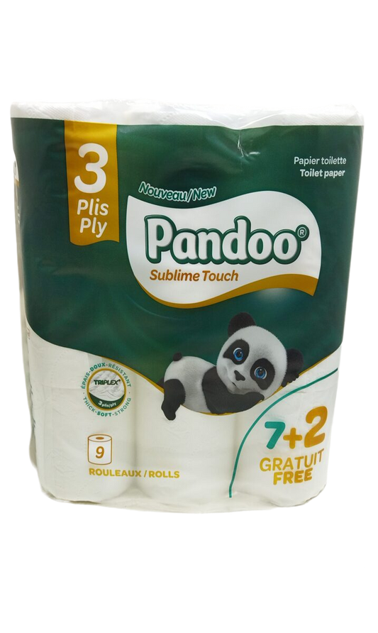 Pandoo Papier Toilette 7+2 Rouleaux
