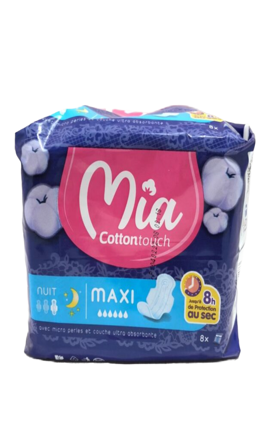 Mia Serviettes hygiéniques nuit x8