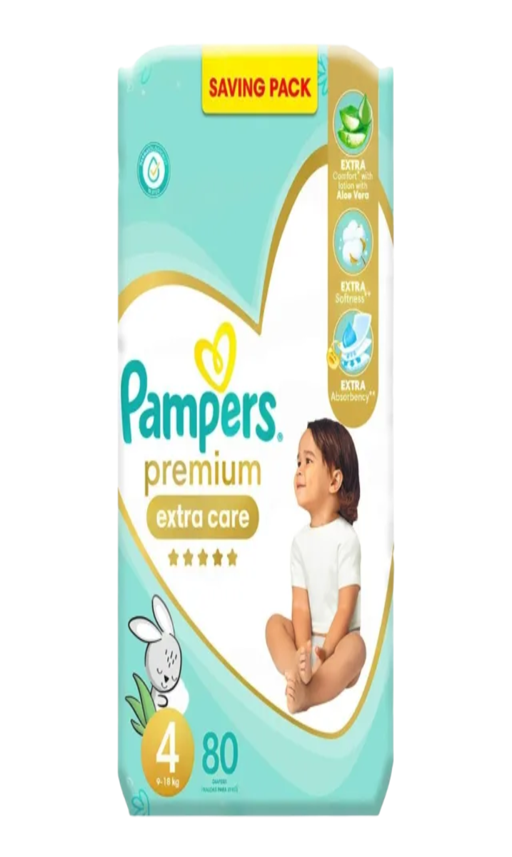 Pampers Couche Premuim Nº4 80P
