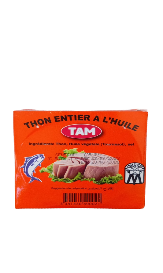 Tam Thon Entier à l’huile Végétale 125G