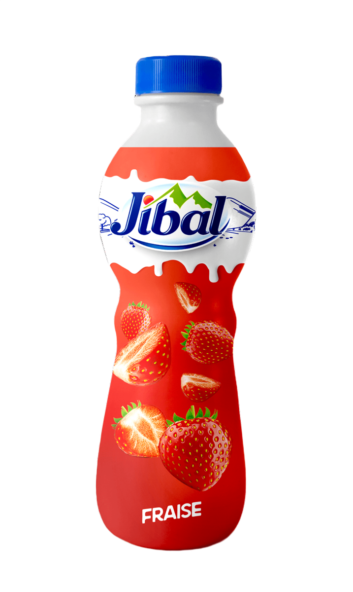 Jibal Yogurt à boire Jibal Fraise 380G