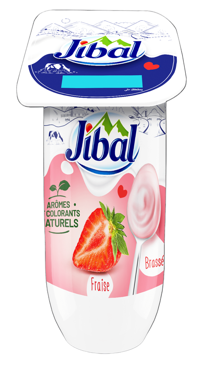 Jibal Yogurt Brassé Fraise 110G