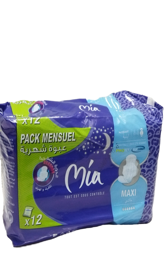 Mia Serviettes hygiéniques Maxi x12