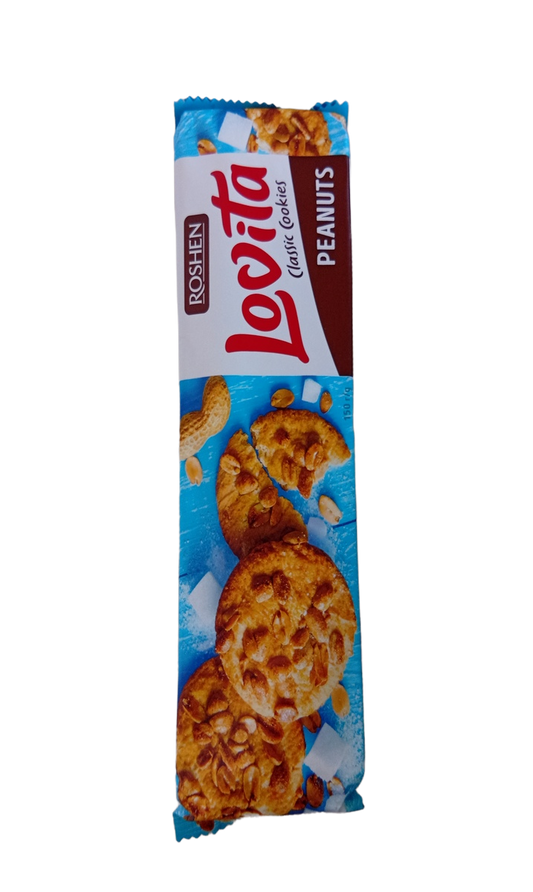 Roshen Lovita Cookies Peanuts 135G