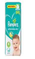 Pampers Couche Nº4 62P