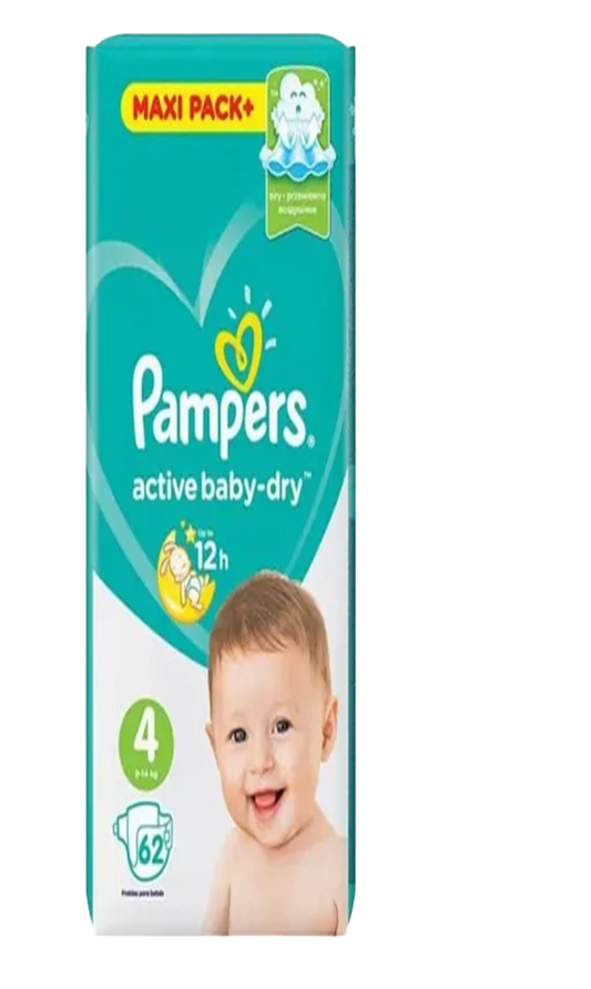 Pampers Couche Nº4 62P