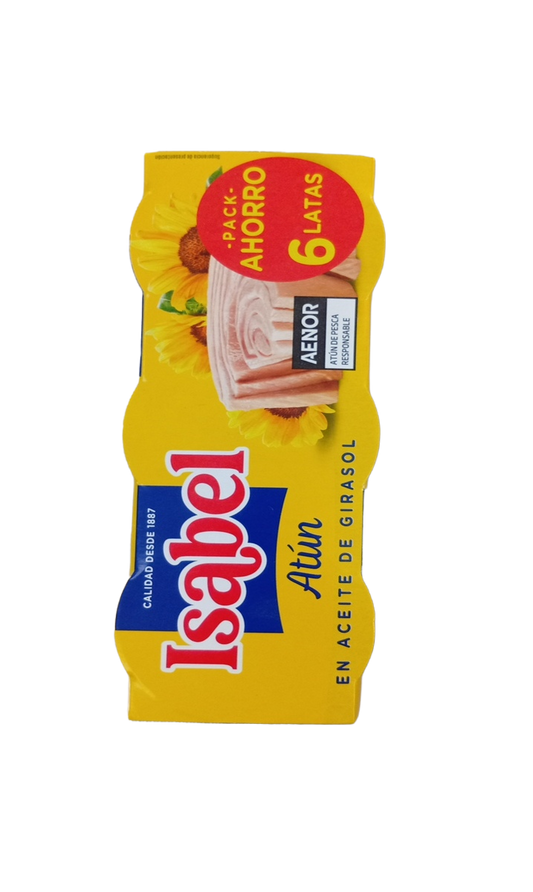 ISABEL-Thon Entier a l’huile Végétale 312G X6