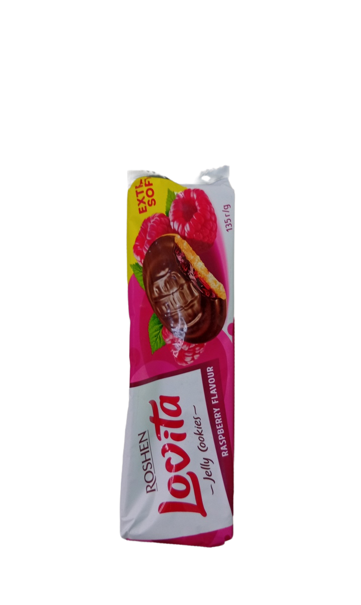 Roshen Lovita Cookies Raspberry 135G