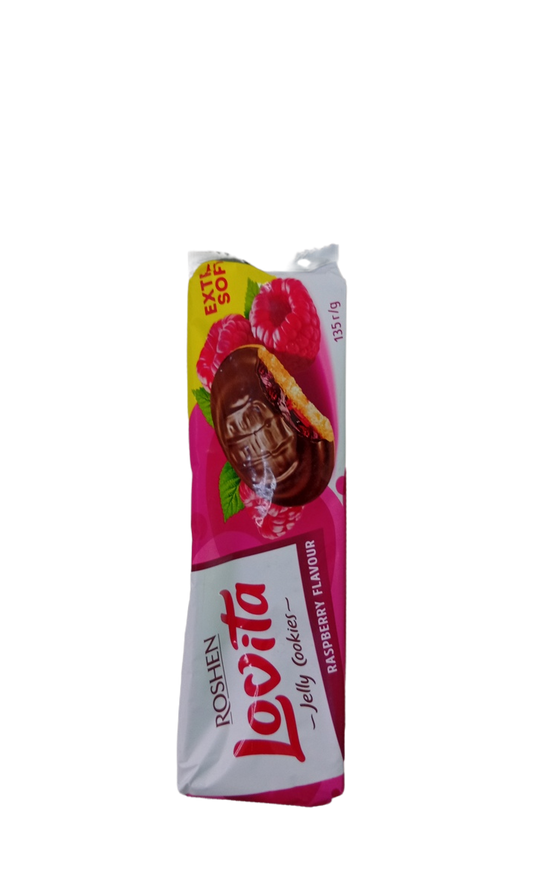 Roshen Lovita Cookies Raspberry 135G