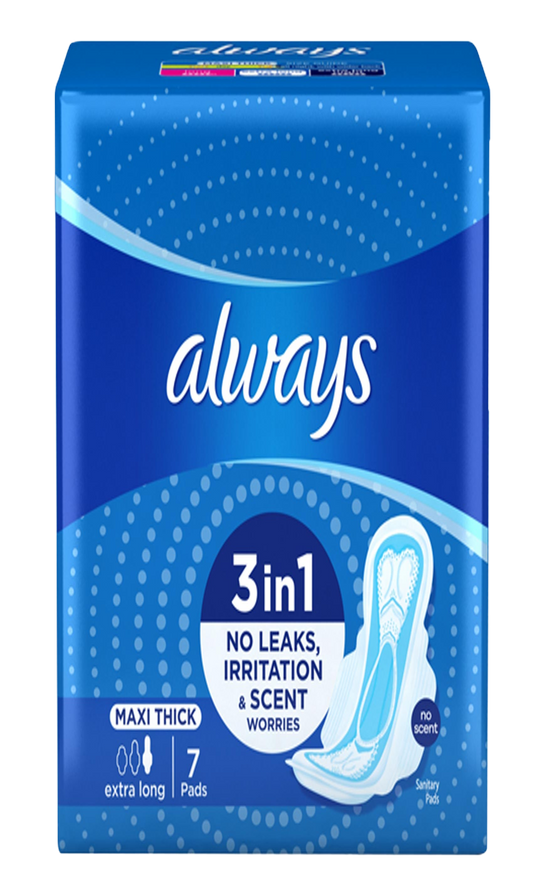 Always Serviettes hygiéniques Maxi Long x7