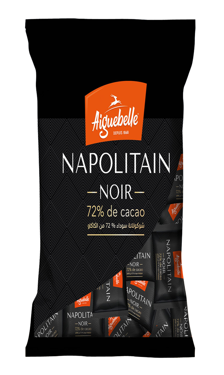 Sachet Napolitain Chocolat Noir 72% de Cacao