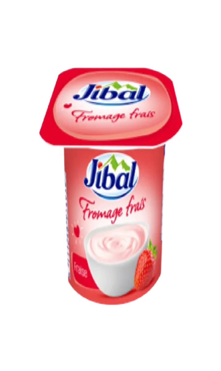 Jibal Fromage Frais Fraise 90G