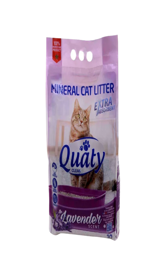 Quaty Litière Parfume Pour Chat Lavande 10L
