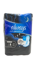 Always Serviettes hygiéniques Nuit x7