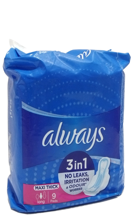Always Serviettes hygiéniques Blue x9
