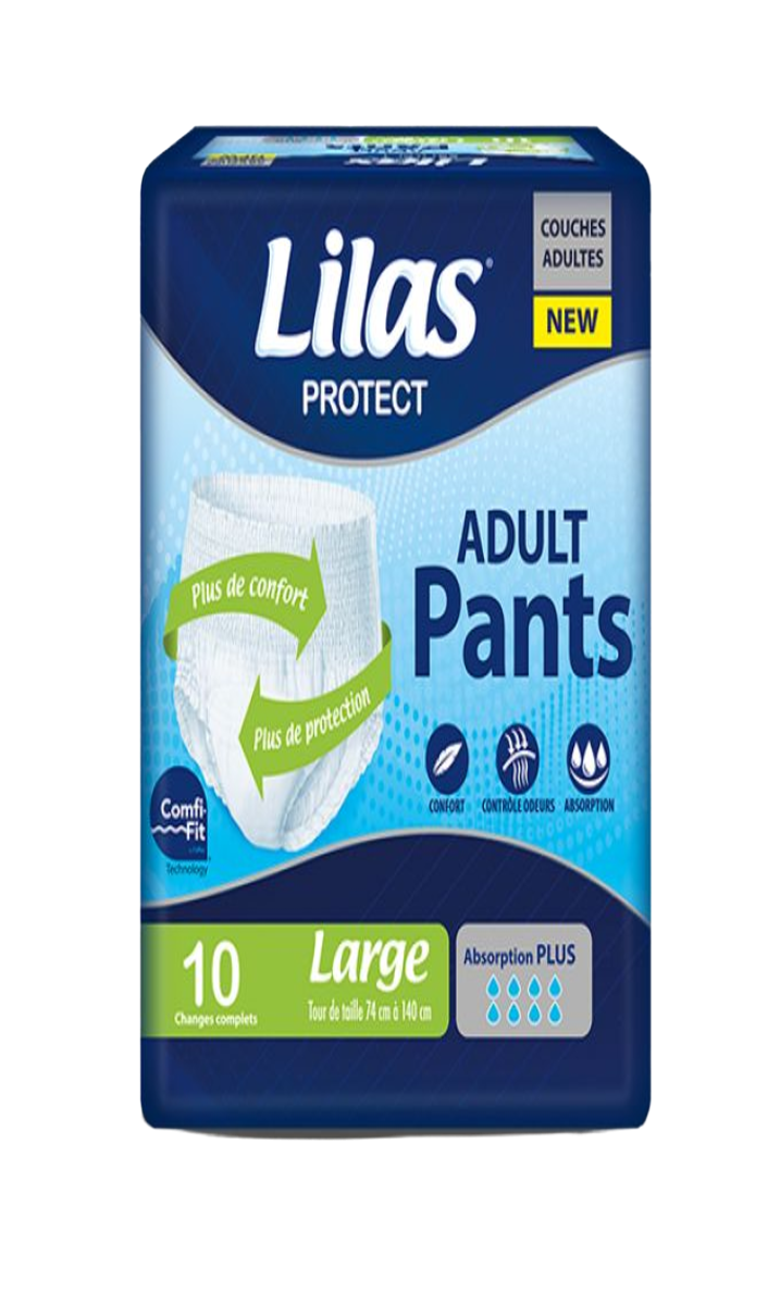 Lilas Couche Adulte Culottes L 10P