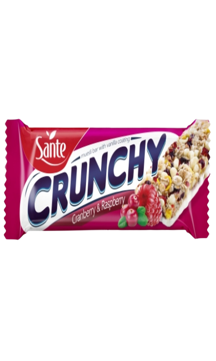 Sante Crunchy Cereal Bars with Raspberry 40G